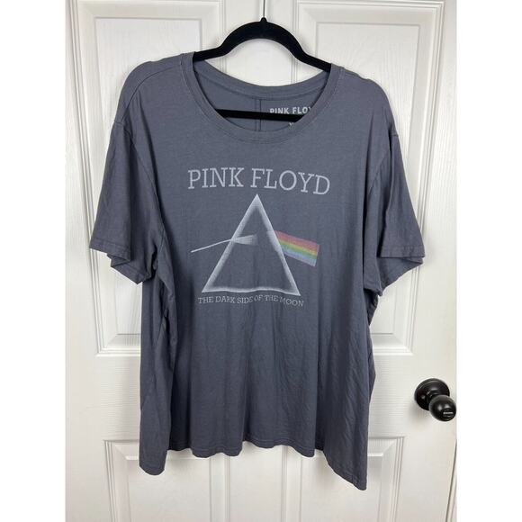 Pink Floyd The Dark Side of the Moon Distressed T Shirt Rock Tee Gray Fade XXL - Picture 3 of 4